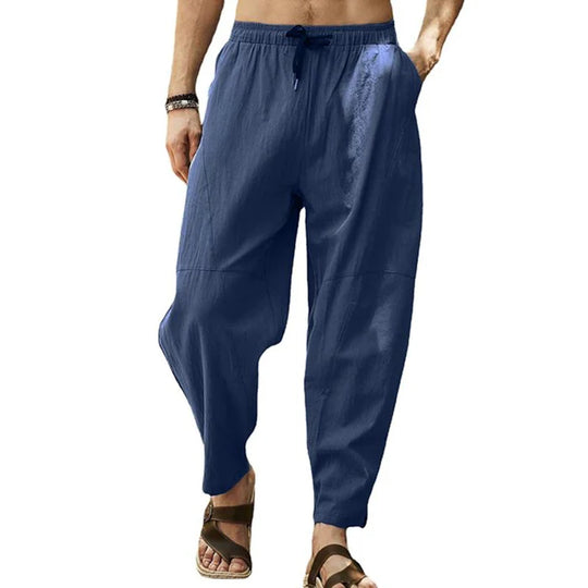 Men's Loose Solid Color Drawstring Pants - Armoire Melbourne
