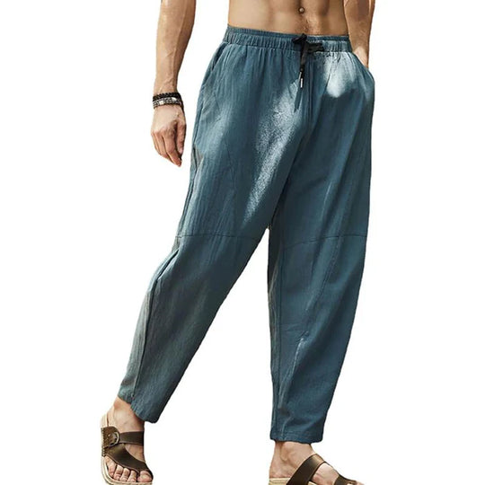 Men's Loose Solid Color Drawstring Pants - Armoire Melbourne