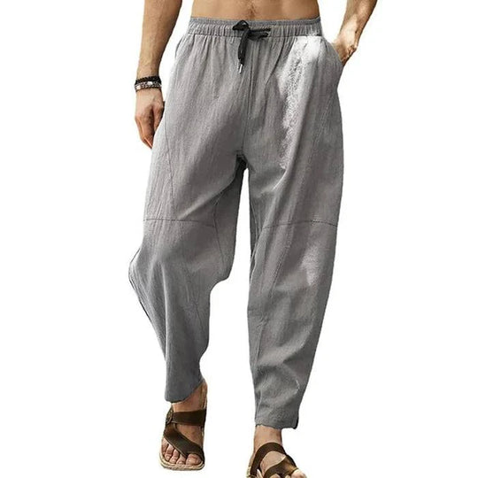 Men's Loose Solid Color Drawstring Pants - Armoire Melbourne