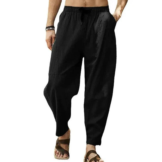 Men's Loose Solid Color Drawstring Pants - Armoire Melbourne