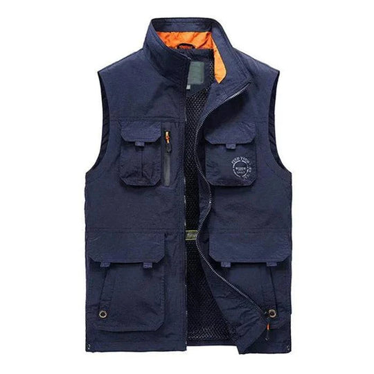 Men's Loose Stand Collar Vest - Armoire Melbourne
