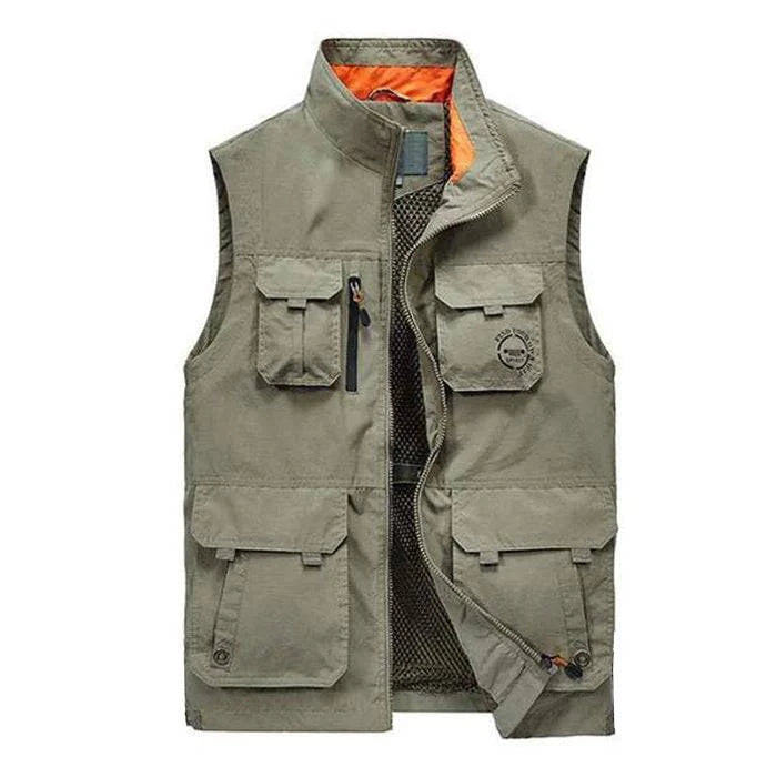 Men's Loose Stand Collar Vest - Armoire Melbourne