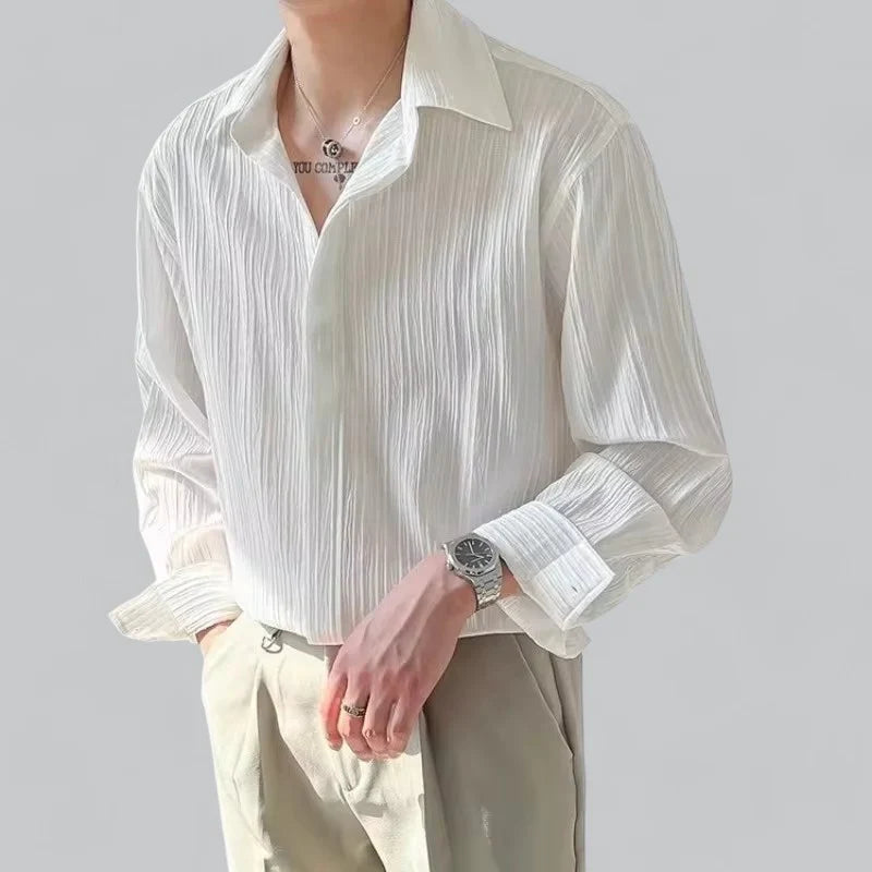 Men’s Old Money Long-Sleeve Shirt - Armoire Melbourne
