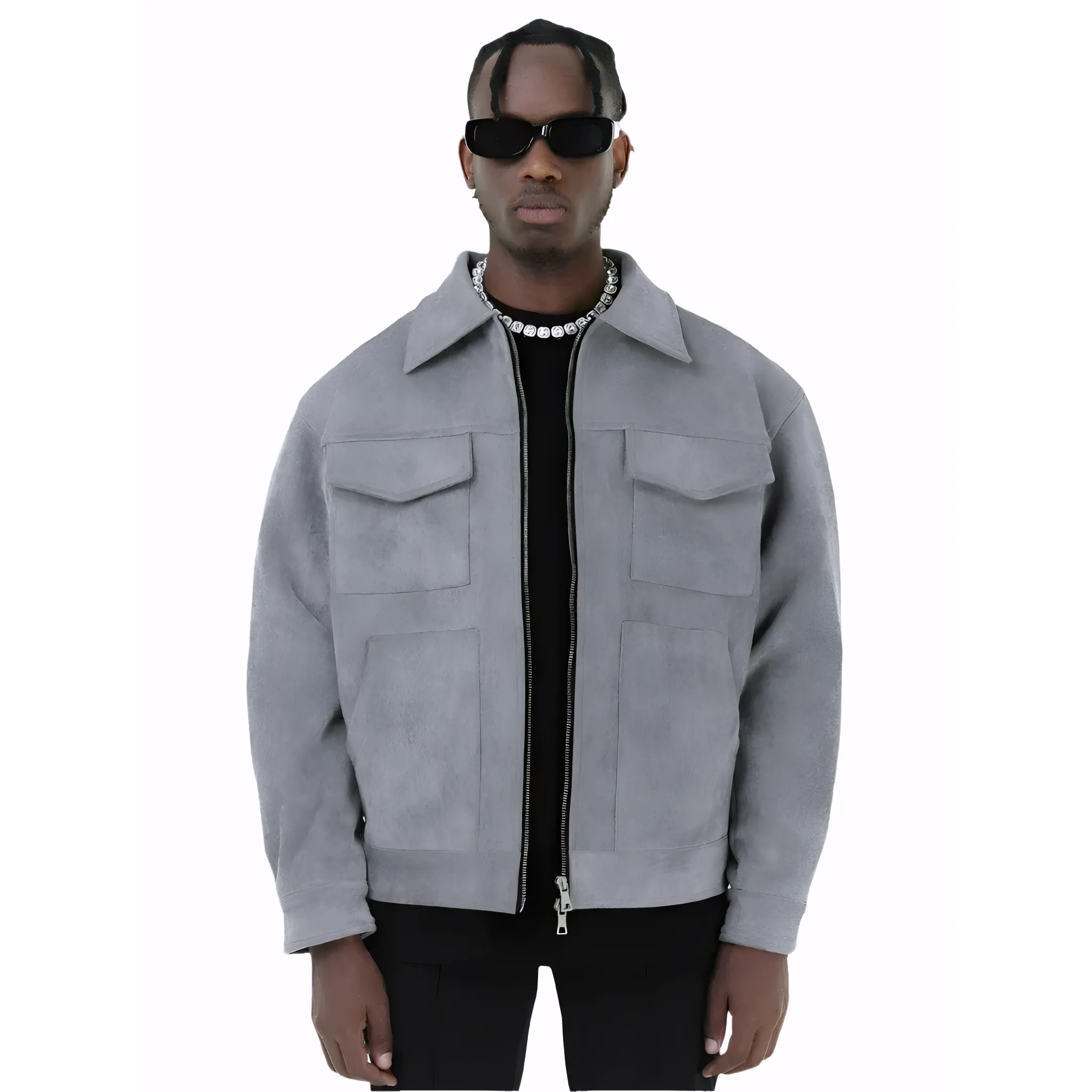Men's Oversized Suede Jacket - Armoire Melbourne