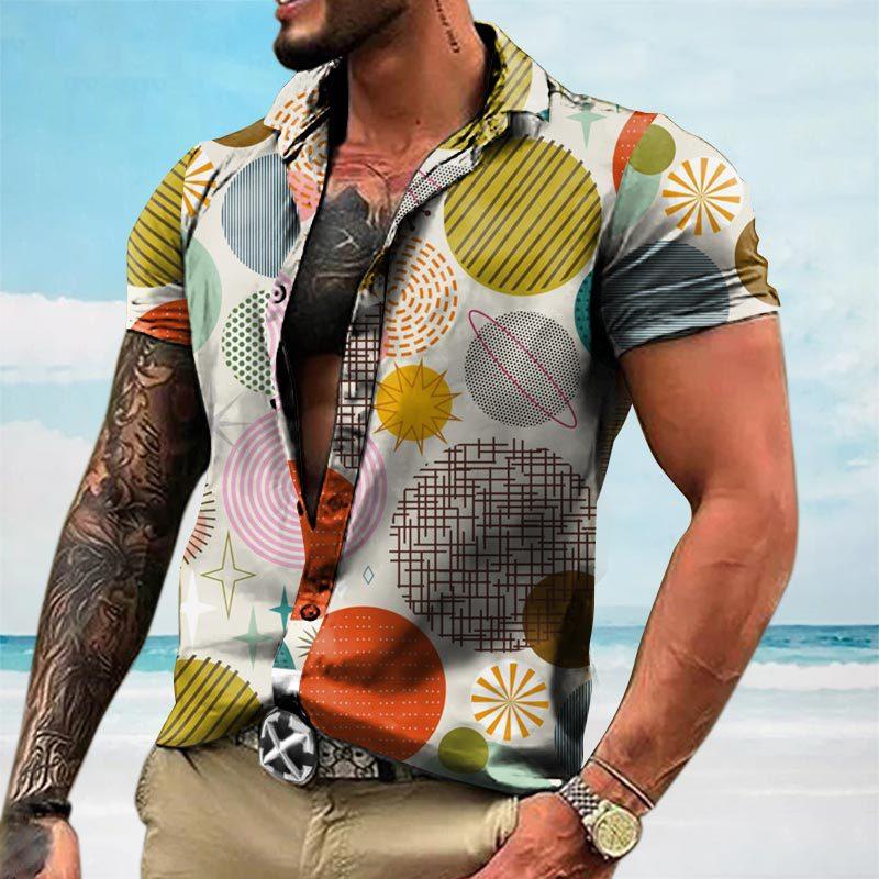 Men's Printed Short Sleeve Shirt - Armoire Melbourne