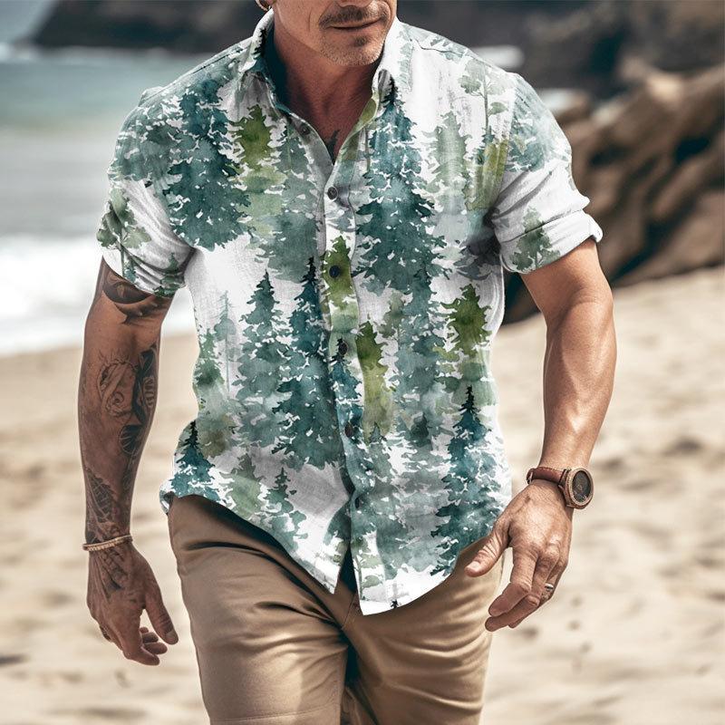 Men's Printed Short Sleeve Shirt - Armoire Melbourne