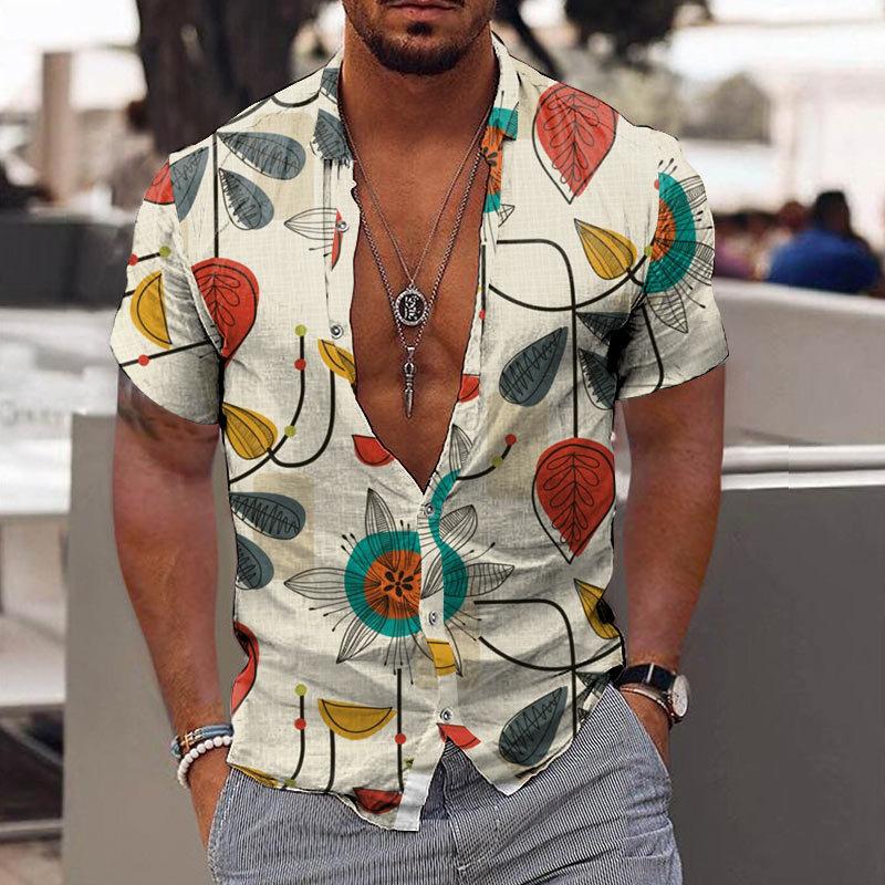 Men's Printed Short Sleeve Shirt - Armoire Melbourne
