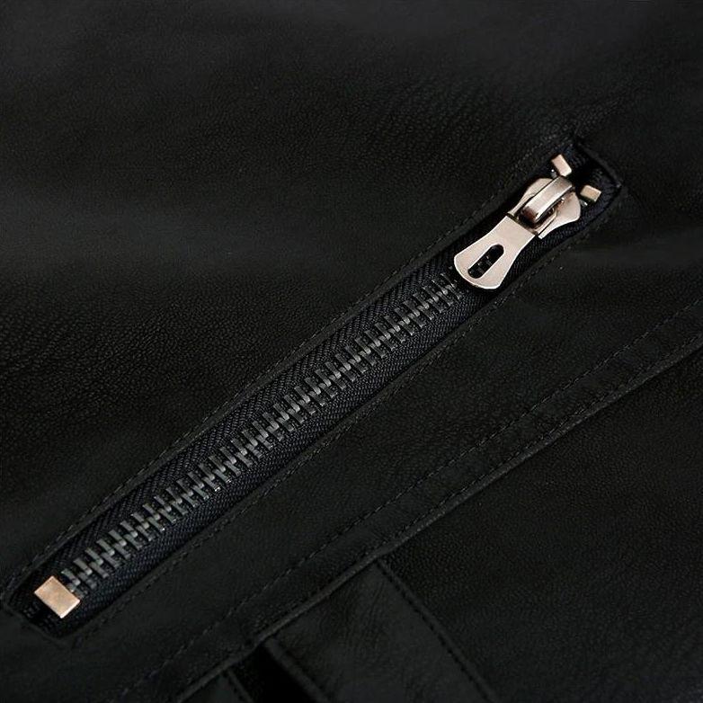 Men's Racer-Style Leather Jacket | Sleek & Edgy Design - Armoire Melbourne