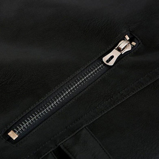 Men's Racer-Style Leather Jacket | Sleek & Edgy Design - Armoire Melbourne
