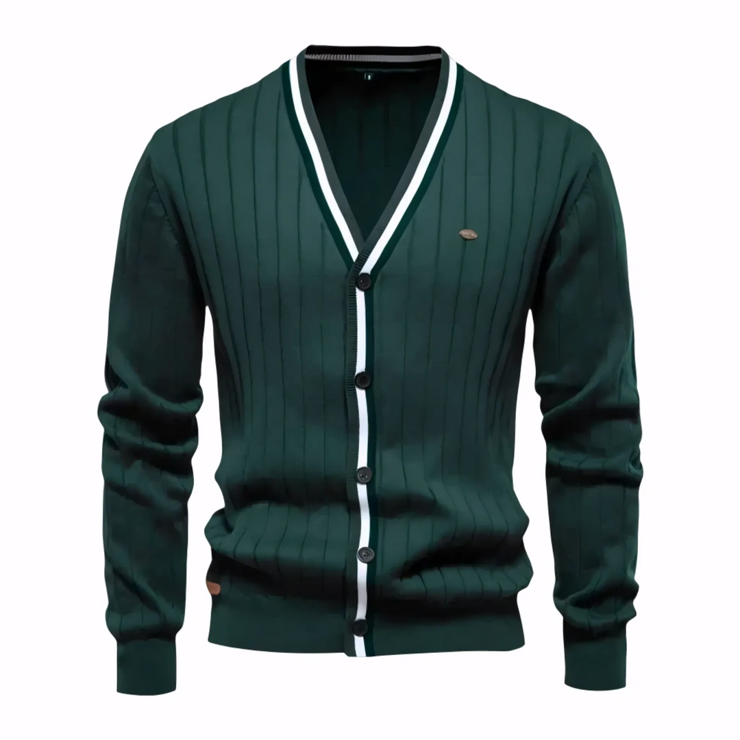 Men's Ribbed Cardigan Sweater - Armoire Melbourne