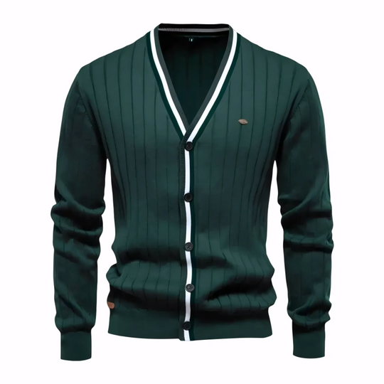 Men's Ribbed Cardigan Sweater - Armoire Melbourne