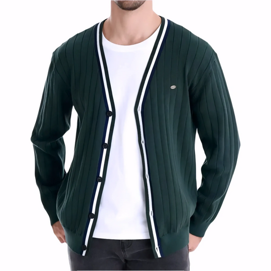Men's Ribbed Cardigan Sweater - Armoire Melbourne