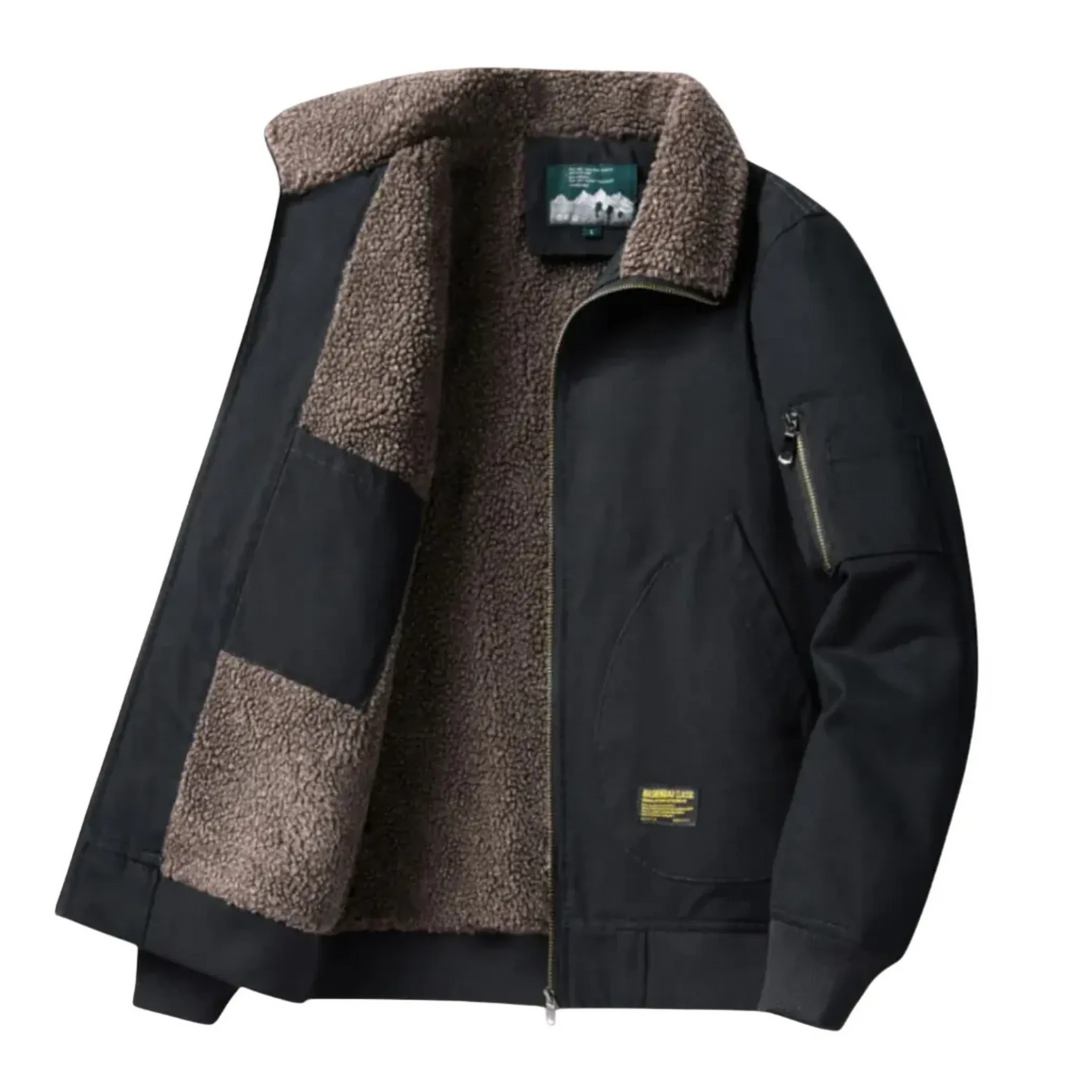 Men's Sherpa-Lined Bomber Jacket - Armoire Melbourne