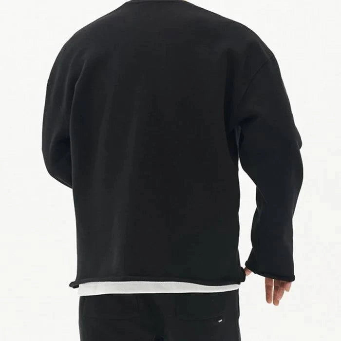 Men's Solid Color Loose Fit Sweatshirt - Armoire Melbourne