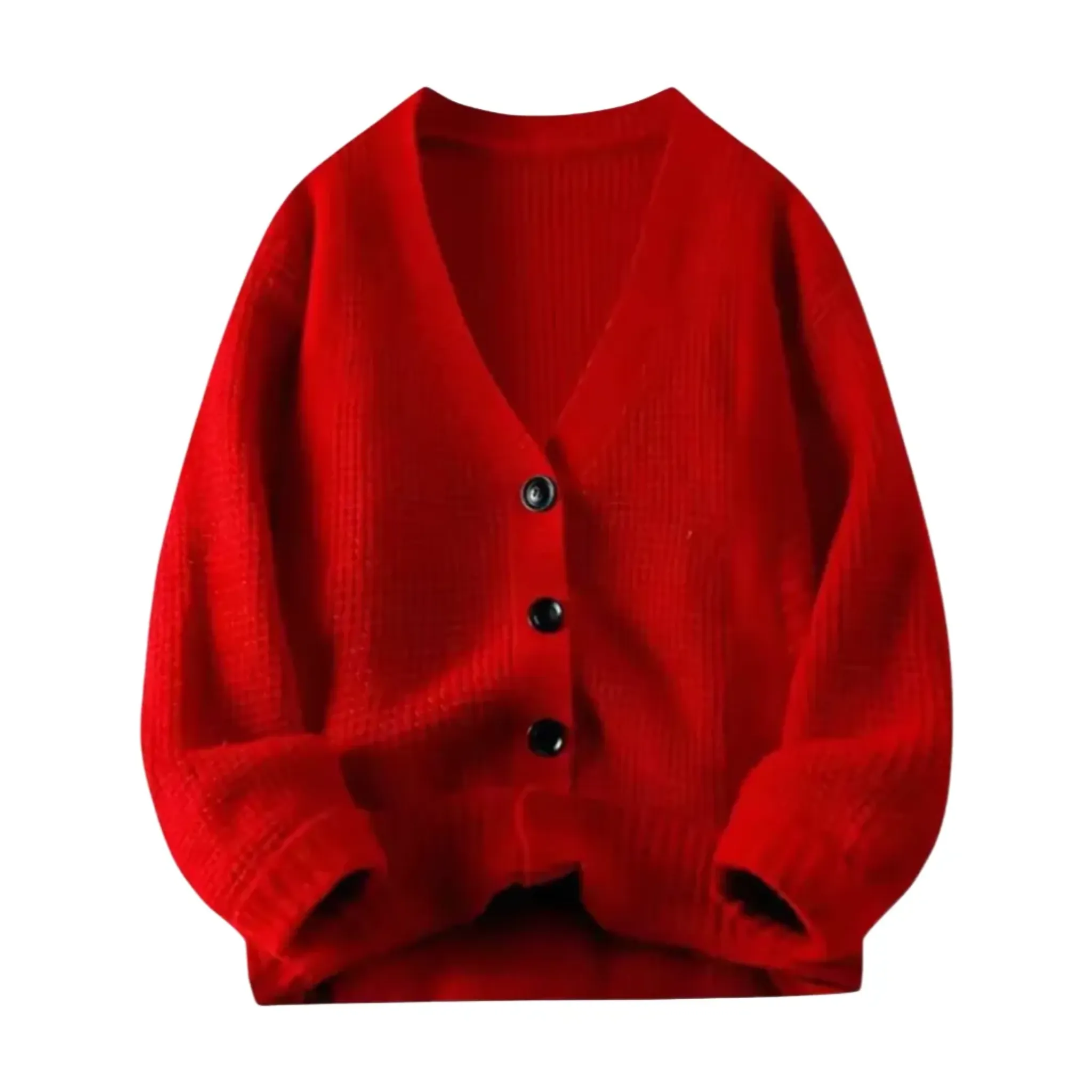 Men's V-Neck Cozy Knit Cardigan - Armoire Melbourne