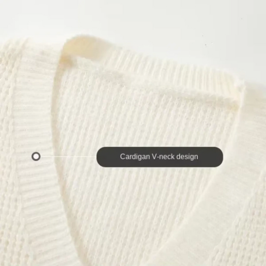 Men's V-Neck Cozy Knit Cardigan - Armoire Melbourne