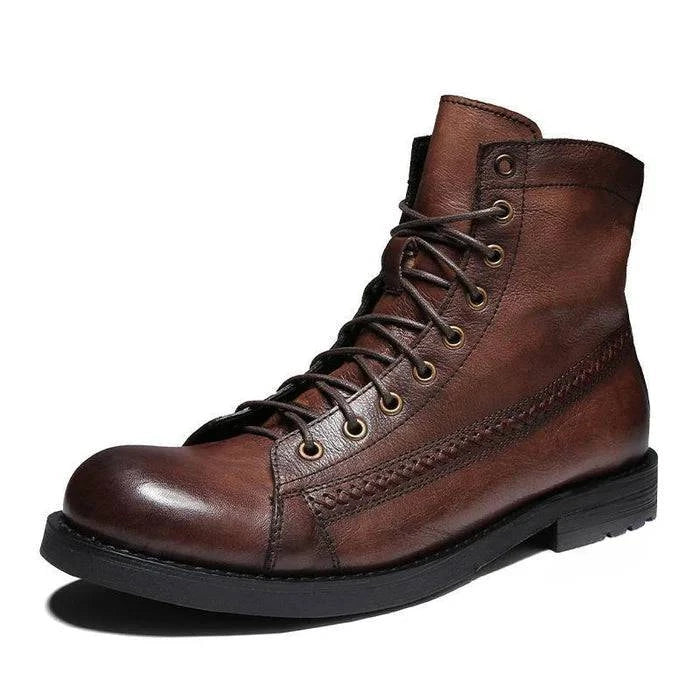 Men’s Vintage Leather Ankle Boots - Armoire Melbourne