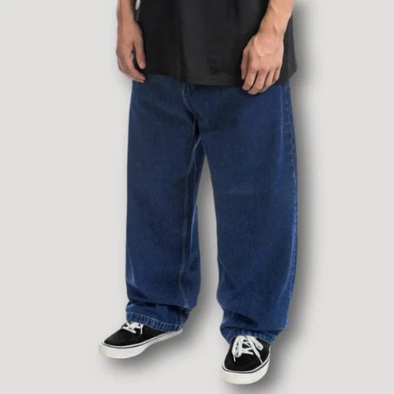 Men's Vintage Washed Baggy Jeans - Armoire Melbourne