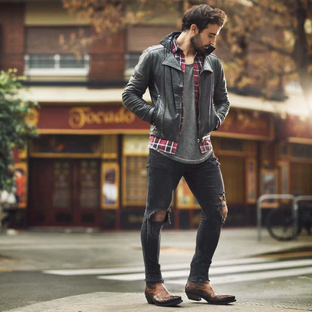 Men's Western Leather Boots - Armoire Melbourne