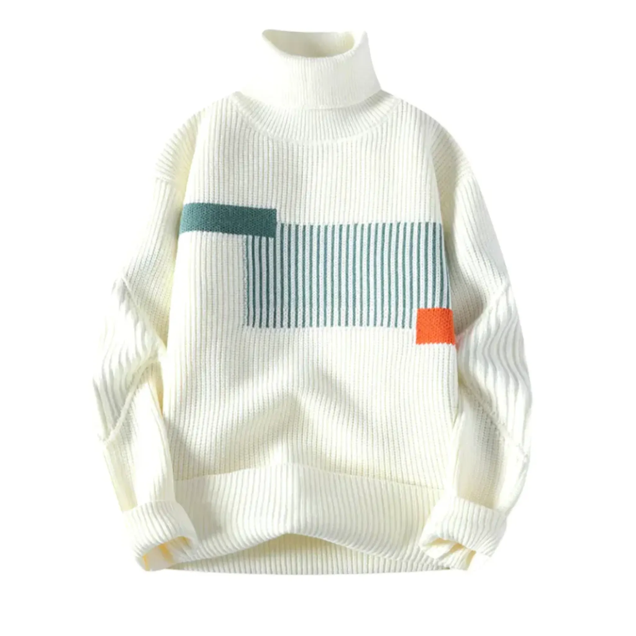 Men's Wool Blend Turtleneck Sweater - Armoire Melbourne