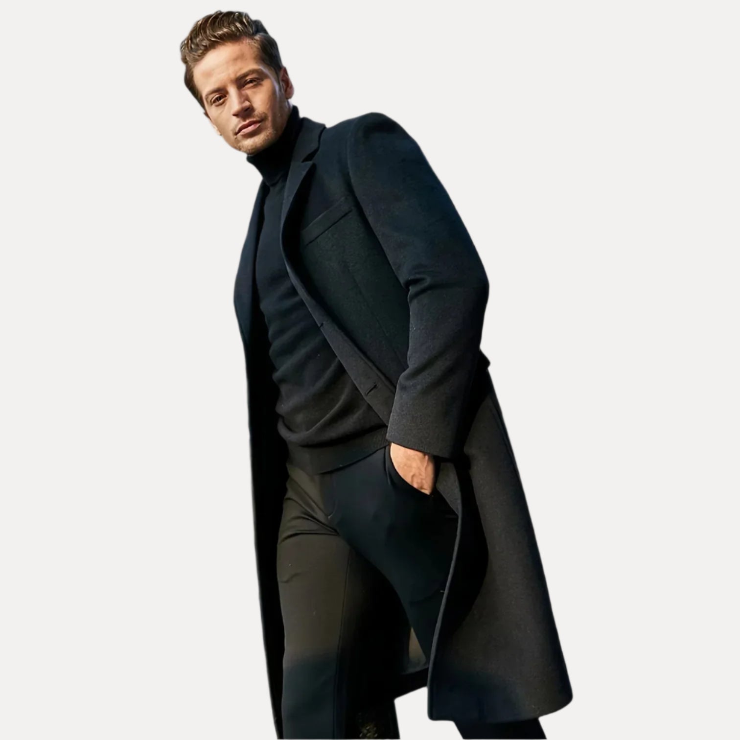 Men’s Wool Blend Winter Coat - Armoire Melbourne