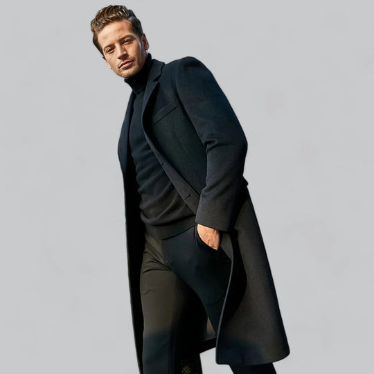 Men’s Wool Blend Winter Coat - Armoire Melbourne