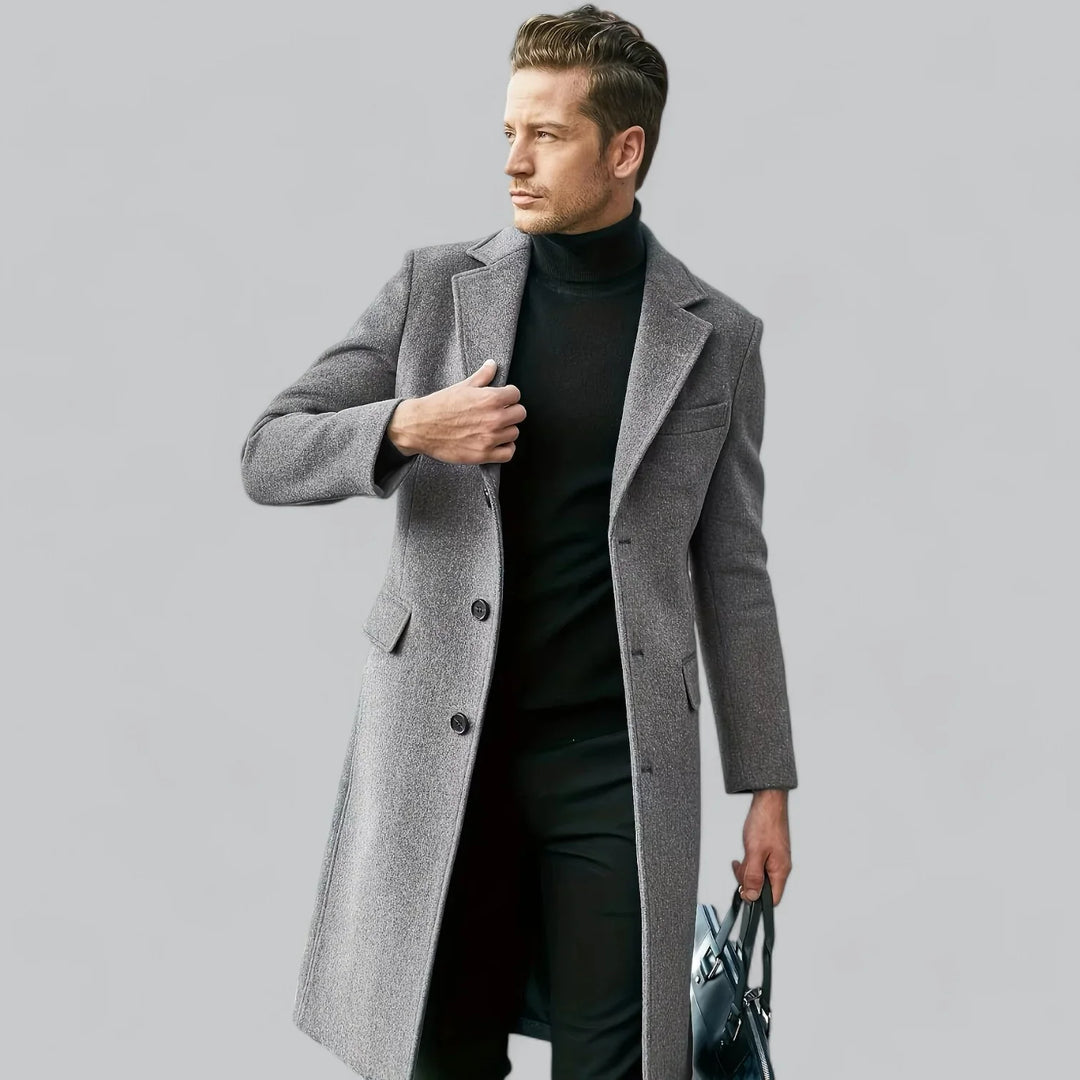 Men’s Wool Blend Winter Coat - Armoire Melbourne