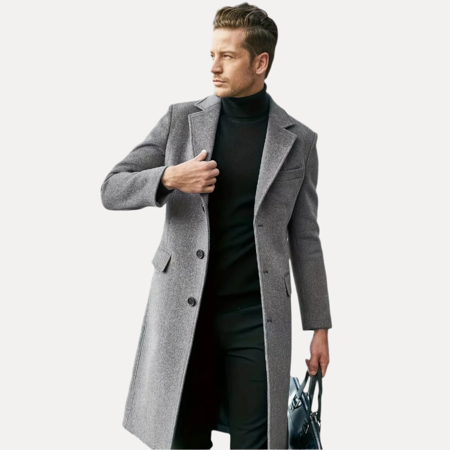 Men’s Wool Blend Winter Coat - Armoire Melbourne