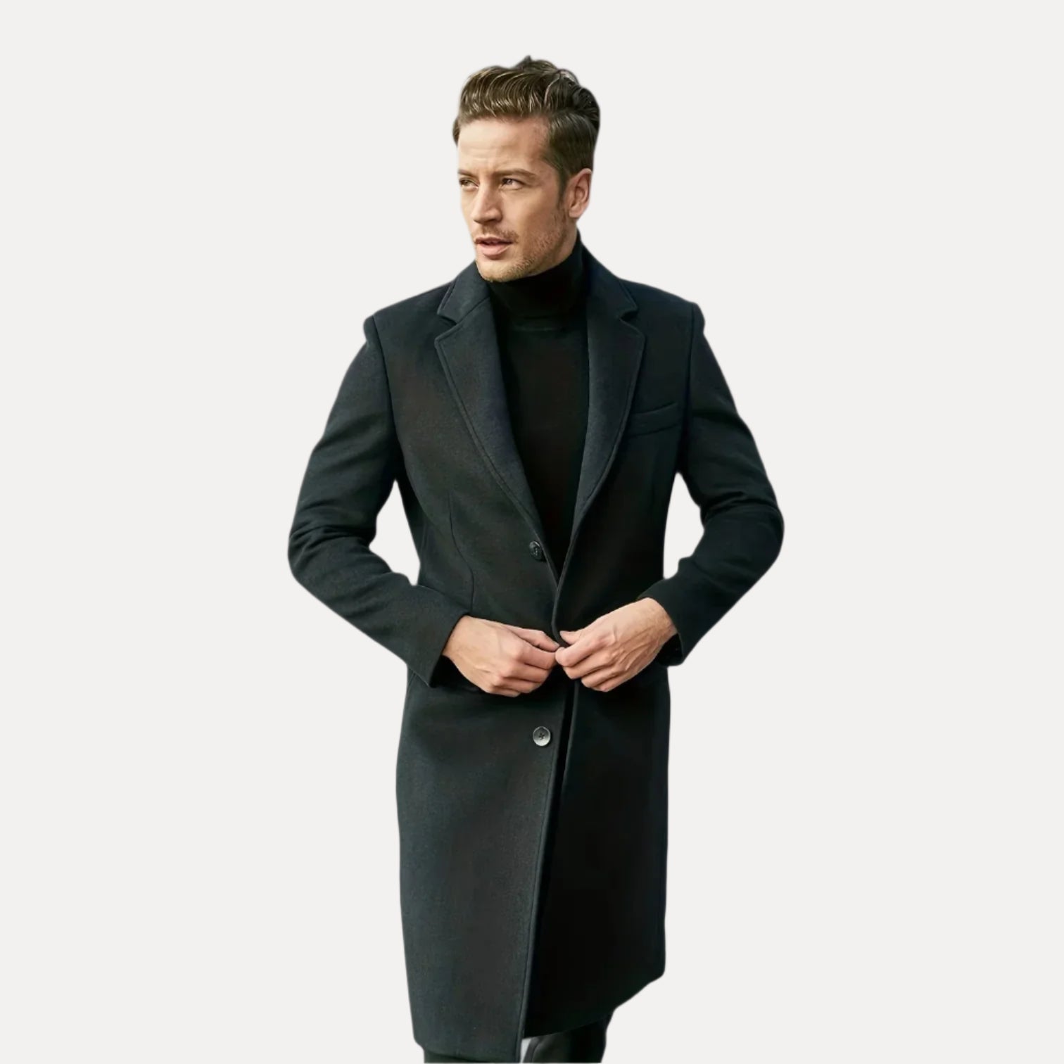 Men’s Wool Blend Winter Coat - Armoire Melbourne