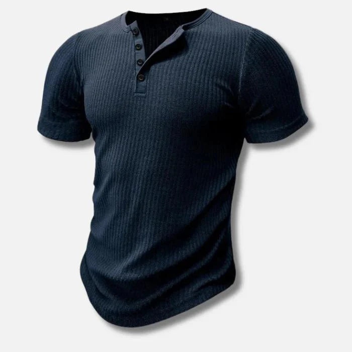 Muscle Fit Henley T-shirt For Men - Armoire Melbourne