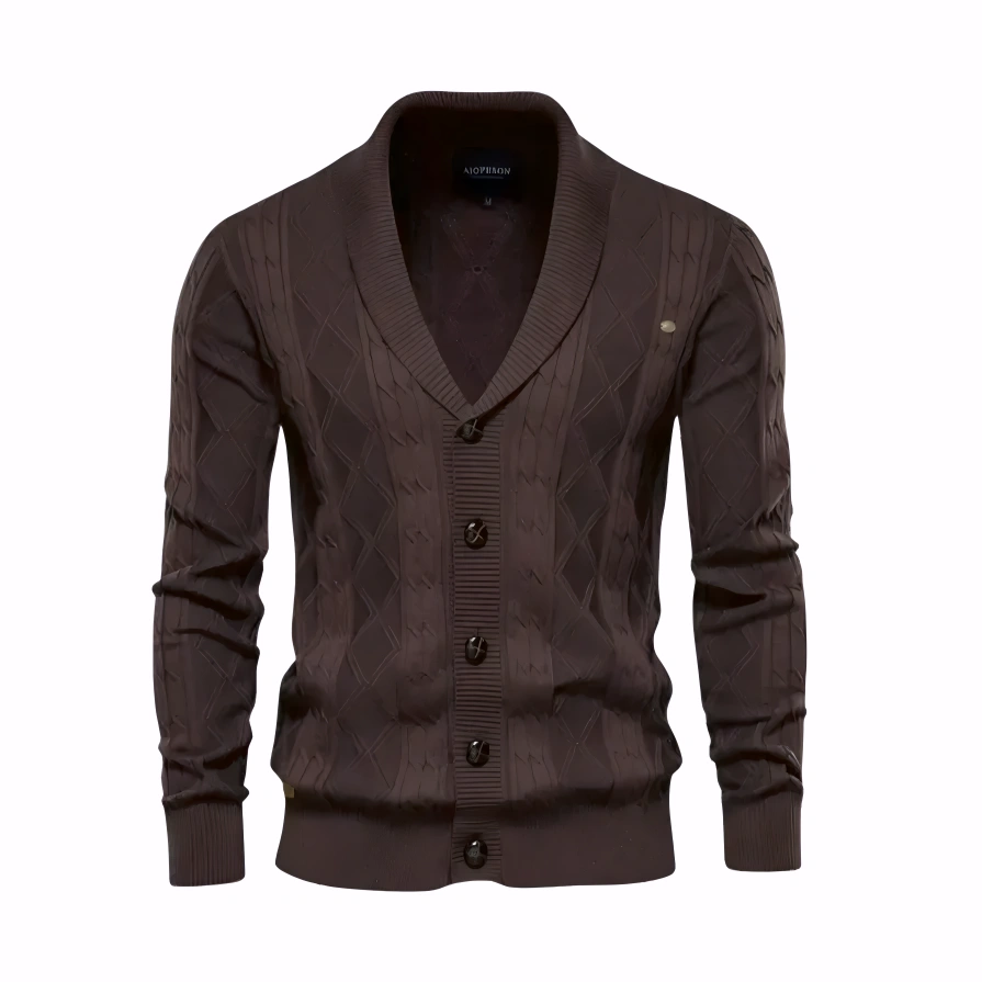 Quilted Knit Cardigan Button Front - Armoire Melbourne
