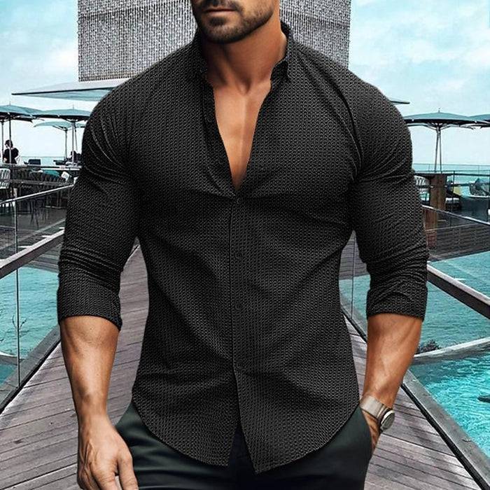 Regular Fit Long Sleeve Shirt for Men - Armoire Melbourne