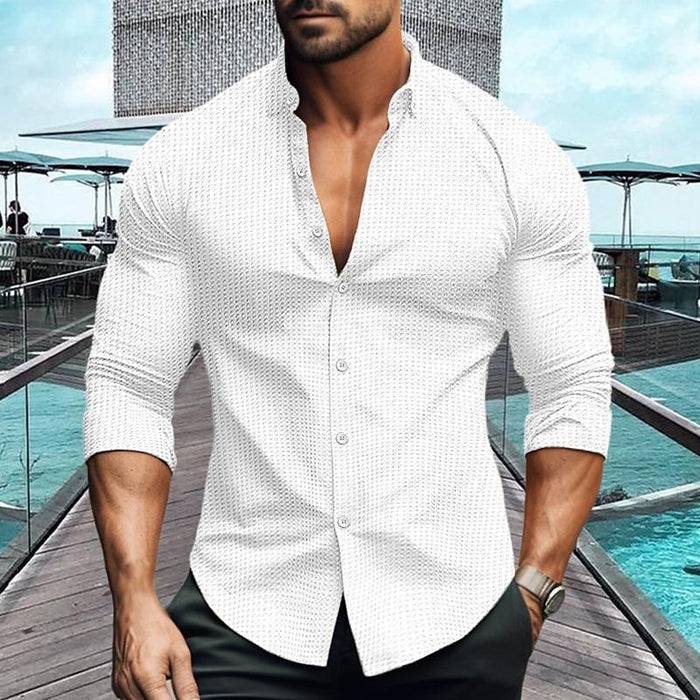 Regular Fit Long Sleeve Shirt for Men - Armoire Melbourne