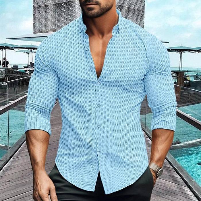 Regular Fit Long Sleeve Shirt for Men - Armoire Melbourne