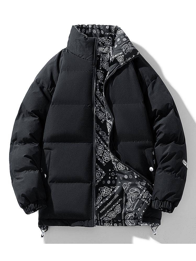 Reversible Puffer Jacket with Quilted Texture - Armoire Melbourne