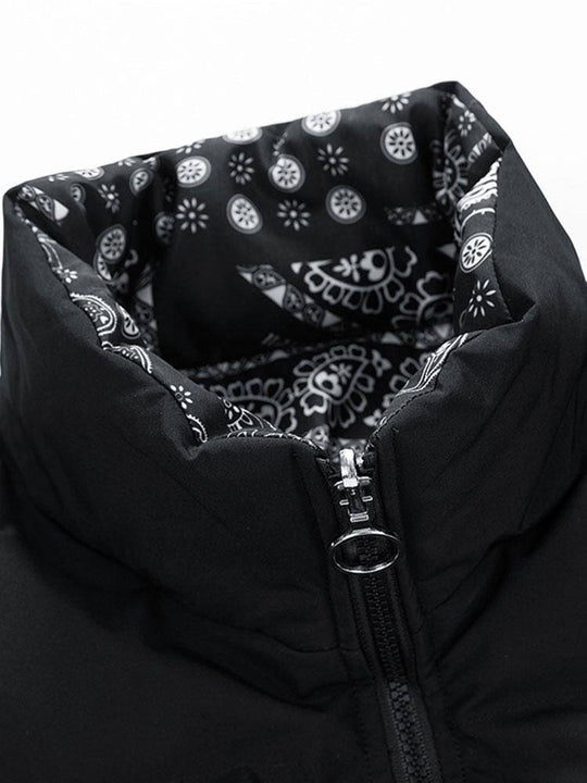 Reversible Puffer Jacket with Quilted Texture - Armoire Melbourne