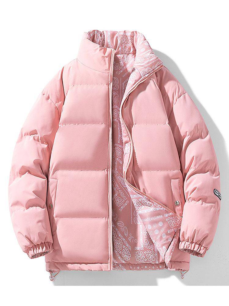 Reversible Puffer Jacket with Quilted Texture - Armoire Melbourne