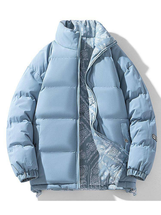 Reversible Puffer Jacket with Quilted Texture - Armoire Melbourne