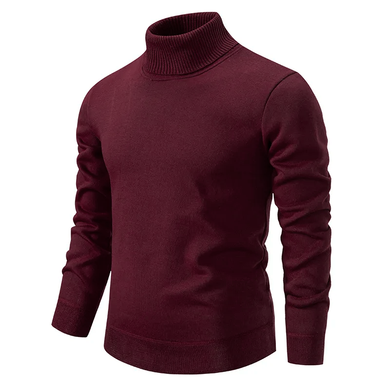 Classic Virgin Wool Turtleneck for Men