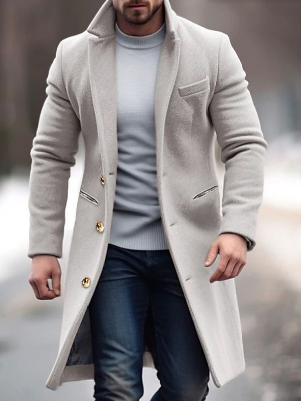 Essential Buttoned Trenchcoat for Men