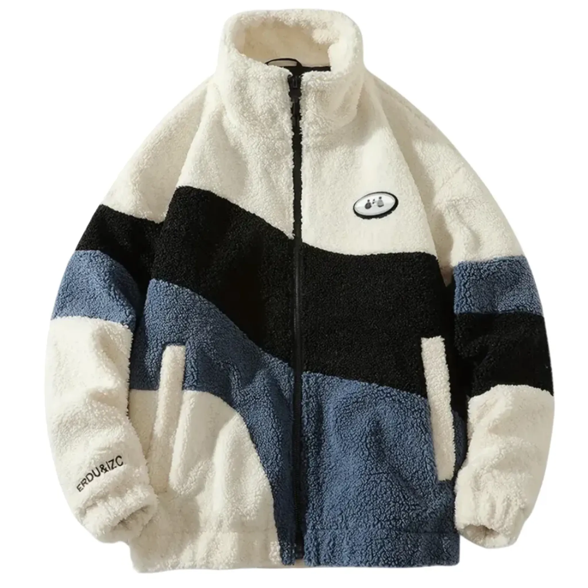 Striped Fleece Jacket for Men - Armoire Melbourne