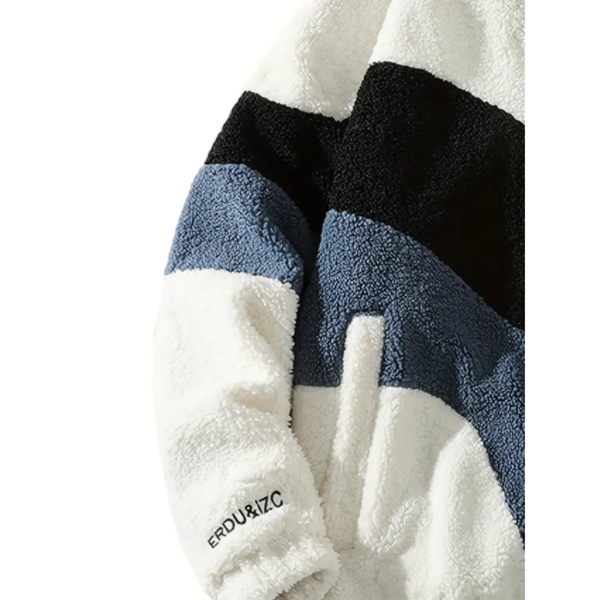 Striped Fleece Jacket for Men - Armoire Melbourne