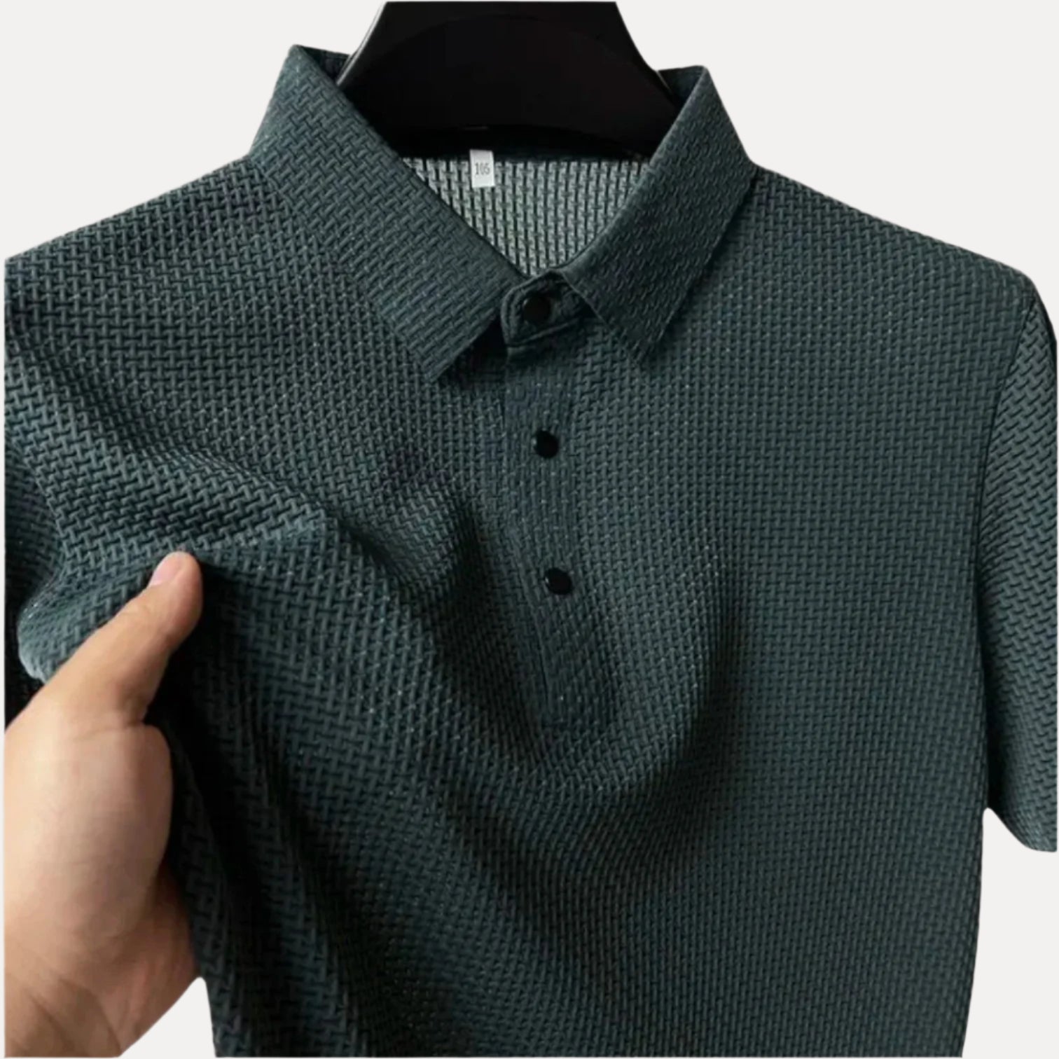 Textured Short Sleeve Polo Shirt for Men - Armoire Melbourne