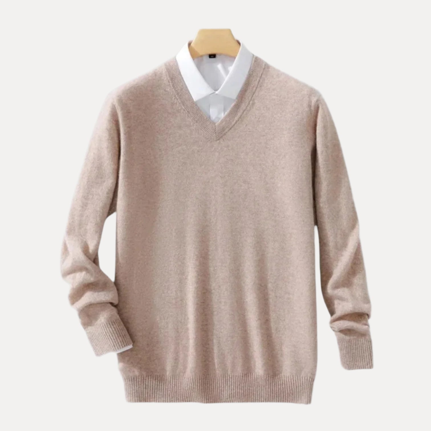 V-Neck Wool Blend Sweater - Armoire Melbourne