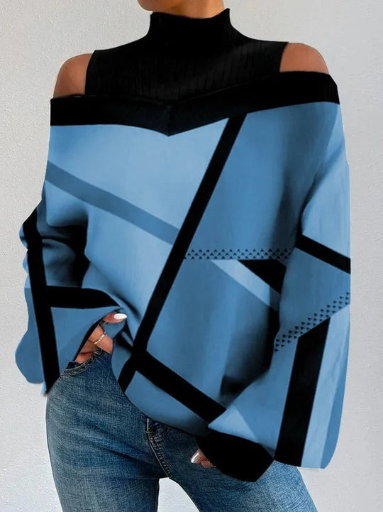 Elegant Geometric Women's Sweater