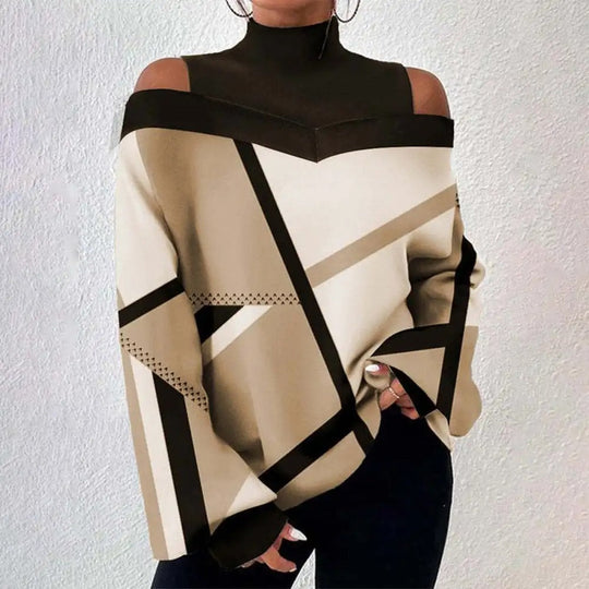 Elegant Geometric Women's Sweater