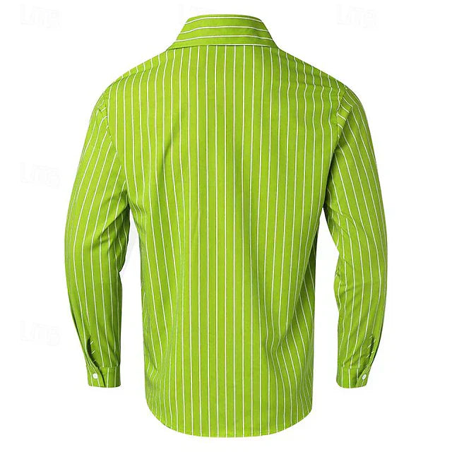 Men's Classic Striped Long Sleeve Shirt