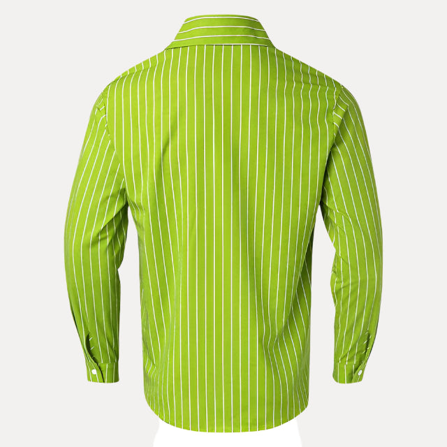 Men's Classic Striped Long Sleeve Shirt - Armoire Melbourne