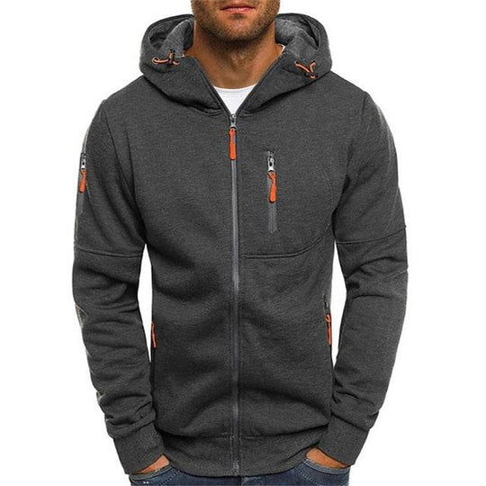 Zip Hoodie with Front Pocket - Armoire Melbourne