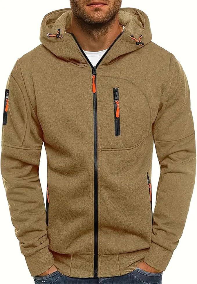 Zip Hoodie with Front Pocket - Armoire Melbourne